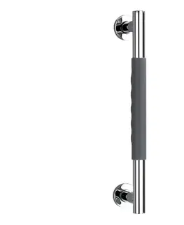 Svietidlá WENKO 23284100-Madlo SECURA 40,5x9 cm nerezová oceľ/antracit/lesklý chróm 23284100