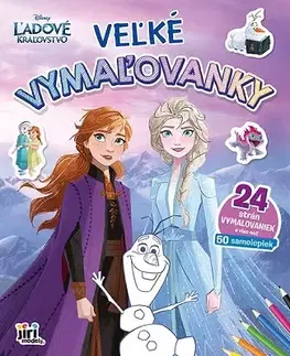 Nalepovačky, vystrihovačky, skladačky Veľké vymaľovanky - Ľadové kráľovstvo