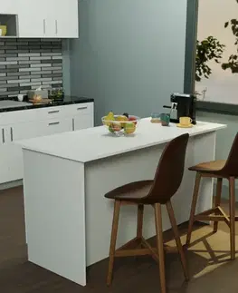 Kuchynské skrinky VERRI kuchynský ostrovček, biela matná