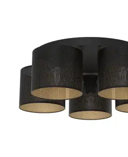 Svietidlá  Luster prisadený LOFT SHADE 5xE27/60W/230V čierna/zlatá 5249