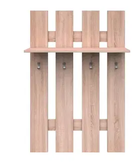 Predsieňové steny KONDELA Topty Typ 29 80 vešiakový panel dub sonoma