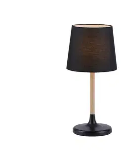 Lampy Leuchten Direkt 14423-18 - Stolná lampa NIMA 1xE14/40W/230V čierna 14423-18
