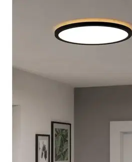Svietidlá Eglo 901439 - LED Kúpeľňové svietidlo ROVITO 18,5W/230V pr. 38,9 cm IP44 čierna 901439