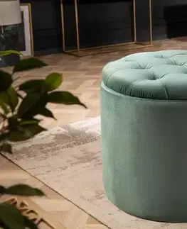 Taburety a podnožky Chesterfield taburet ZETHOS Dekorhome