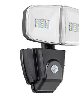 Záhradné lampy Rabalux 77012 - LED Solárny reflektor so senzorom ZLARIN LED/12W/3,7V IP44 77012