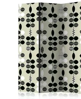 Paravány Paraván Black and White Dots Dekorhome