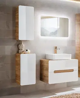 Skrinky do kúpeľne ArtCom Vysoká skrinka do kúpeľne ARUBA White 800