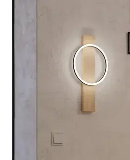 Svietidlá Eglo 901715 - LED Nástenné svietidlo BOYAL LED/12W/230V 3000K béžová/čierna 901715