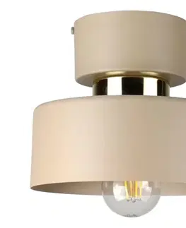 Svietidlá Keter Lighting Stropné svietidlo IGNIA 1xE27/60W/230V béžové/zlaté 3389