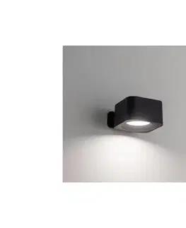 Svietidlá Eglo 74119 - LED stmievateľné nabíjacie dotykové nástenné svietidlo MURAGLIE LED/5W/5V 2000 mAh čierne 74119