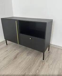 Komody ArtElta Komoda LANZZI 120 | čierny mat / zmontovaná