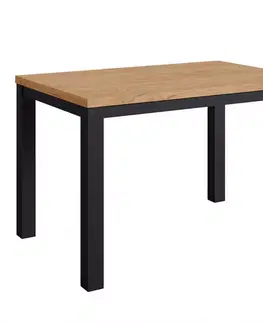 Stoly v podkrovnom štýle Stôl Oskar d120 čierna/craft