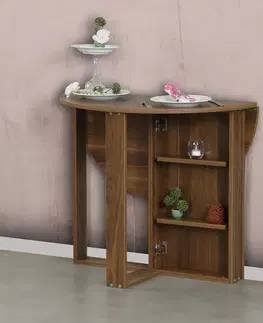 Konferenčné stolíky Skladací jedálenský stôl Middle Walnut