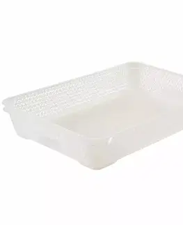 Dekorácie a bytové doplnky Košík A4 prírodný (priehľadný) 36x26,5x7