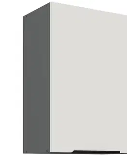 Kuchynské skrinky visiace Kuchynská skrinka Aria-Wh/Ant Anti Fingerprint 50g-72 1f