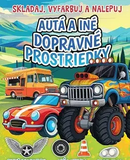 Nalepovačky, vystrihovačky, skladačky Autá a iné dopravné prostriedky