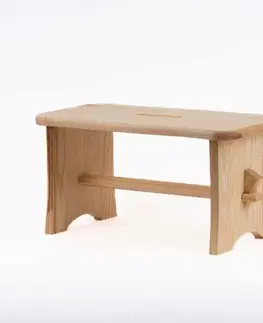 Stolčeky Kinekus Stolček drevený obdĺžnik 39x19x20cm nízky