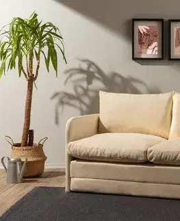 Pohovky a gauče Dvojmiestna rozkladacia pohovka Saga XL 2-Seater - Cream