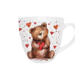 Hrnčeky, šálky, podšálky DUO - Hrnček 460ml TEDDY BEAR HEART