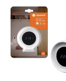 Predlžovacie káble Ledvance LED digitálne hodiny NIGHTLUX s podsvietením 0,3W/5V, 3000-6500K 8590828002178