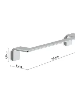 Držadlá k vani Gedy - IL GIGLIO držiak uterákov 350, chróm A9213513