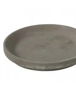 Záhrada Podmiska pod kvetináč Klasik Basalt keramická 9 cm