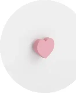Nočné stolíky NABBI Enos nočný stolík biela / ružová
