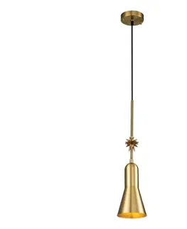 Svietidlá Elstead ETOILE-P-S-AB - Luster na lanku ETOILE 1xE27/60W/230V pr. 13,3 cm zlatá ETOILE-P-S-AB