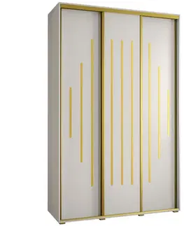 Šatníkové skrine Skriňa 45 Canaris 12 170 biela/gold