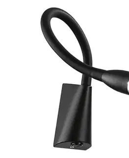 Svietidlá Ideal Lux - LED Flexibilná lampička GOOSE LED/3W/230V CRI 90 čierna 142692
