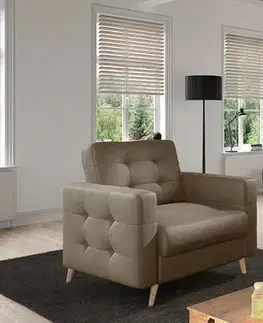 Kreslá NABBI Aveza 1F kreslo hnedá