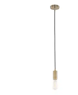 Svietidlá  DS-M-038 ANTIQUE BRASS - Luster na lanku MODERNA 1xE27/60W/230V bronz DS-M-038 ANTIQUE BRASS