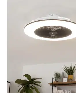 Ventilátory BRILAGI - LED Stmievateľné svietidlo s látorom AURA LED/38W/230V čierna + DO BG78513