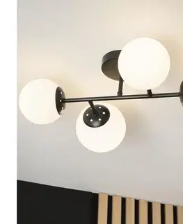 Svietidlá BRILAGI - Prisadený luster MALONY 4xE14/20W/230V čierny 8590828080404