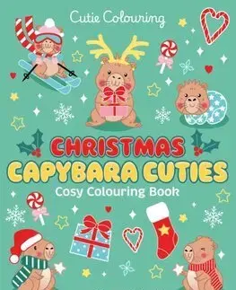 Pre deti a mládež - ostatné Christmas Capybara Cuties - Suzanne Washington