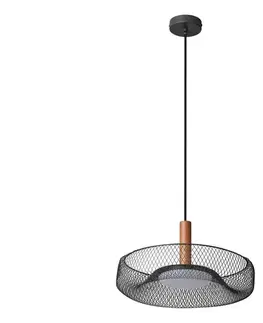 Svietidlá Osram - LED luster na lane DECOR MESH LED/18,5W/230V pr. 40 cm čierna/kaučukovník 4058075847422