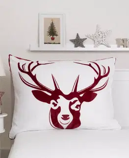 Dekoračné obliečky MKLozkoviny.sk Obliečka na vankúš mikroplyš 70 × 90 cm – Scandi červené-  -