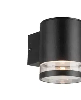Svietidlá  LED vonkajšie solárne nástenné svietidlo so senzorom LED/1W/3,7V 3000K IP54 čier 10399