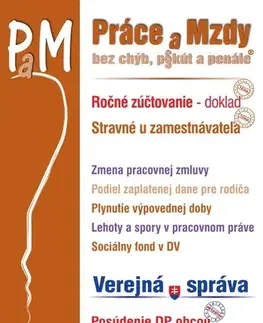 Dane, účtovníctvo Práce a mzdy 5-6/2026 - Stravovanie u zamestnávateľa a stravovanie podnikateľa - Kolektív autorov