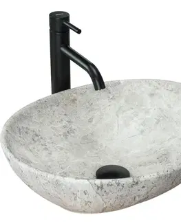 Umývadlá REA - Umývadlo na dosku Sofia Light Stone 41x34,5 REA-U0165