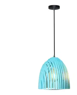 Svietidlá  Luster na lanku 1xE27/60W/230V modrá 3953