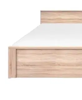 Postele KONDELA Topty Typ 44 140 posteľový rám dub sonoma