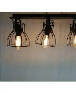 Moderné lampy do obývačky Stropné bodové svietidlo Alano Black 2122 LS3