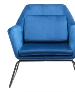 Moderné kreslá Kreslo Monty Blue Velvet 16
