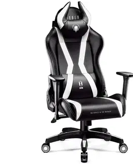 Otočné kreslá Otočné kreslo Normal Diablo X-Horn 2.0 čierna/biely