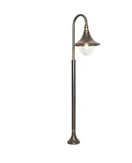 Vonkajšie svietidlá Klasická vonkajšia lampa antické zlato 125 cm IP44 - Daphne