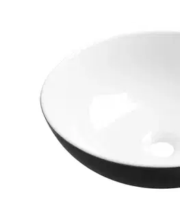 Umývadlá INVENA - Umývadlo na dosku DOKOS 39,5 cm, čierna biela CE-19-041-C