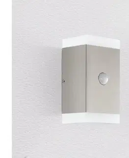 Svietidlá Eglo 75546 - LED Vonkajšie nástenné svietidlo so senzorom 2xGU10/4,6W/230V IP44 75546