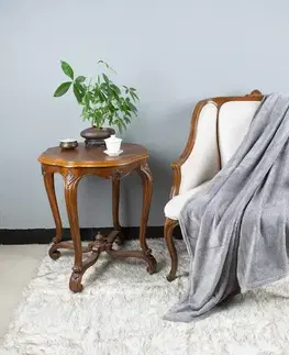 Ozdobné prikrývky Deka Elina 170x220 cm šedá