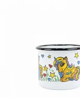 Hrnčeky a šálky Kinekus Hrnček smaltovaný, 8 cm/0,35l, jednorožec